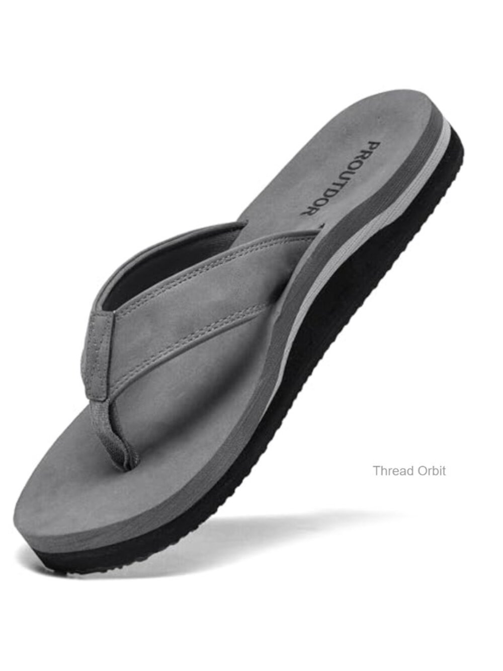 Men's Wide Flip Flops Arch Support Athletic Thong Sandals Slip On